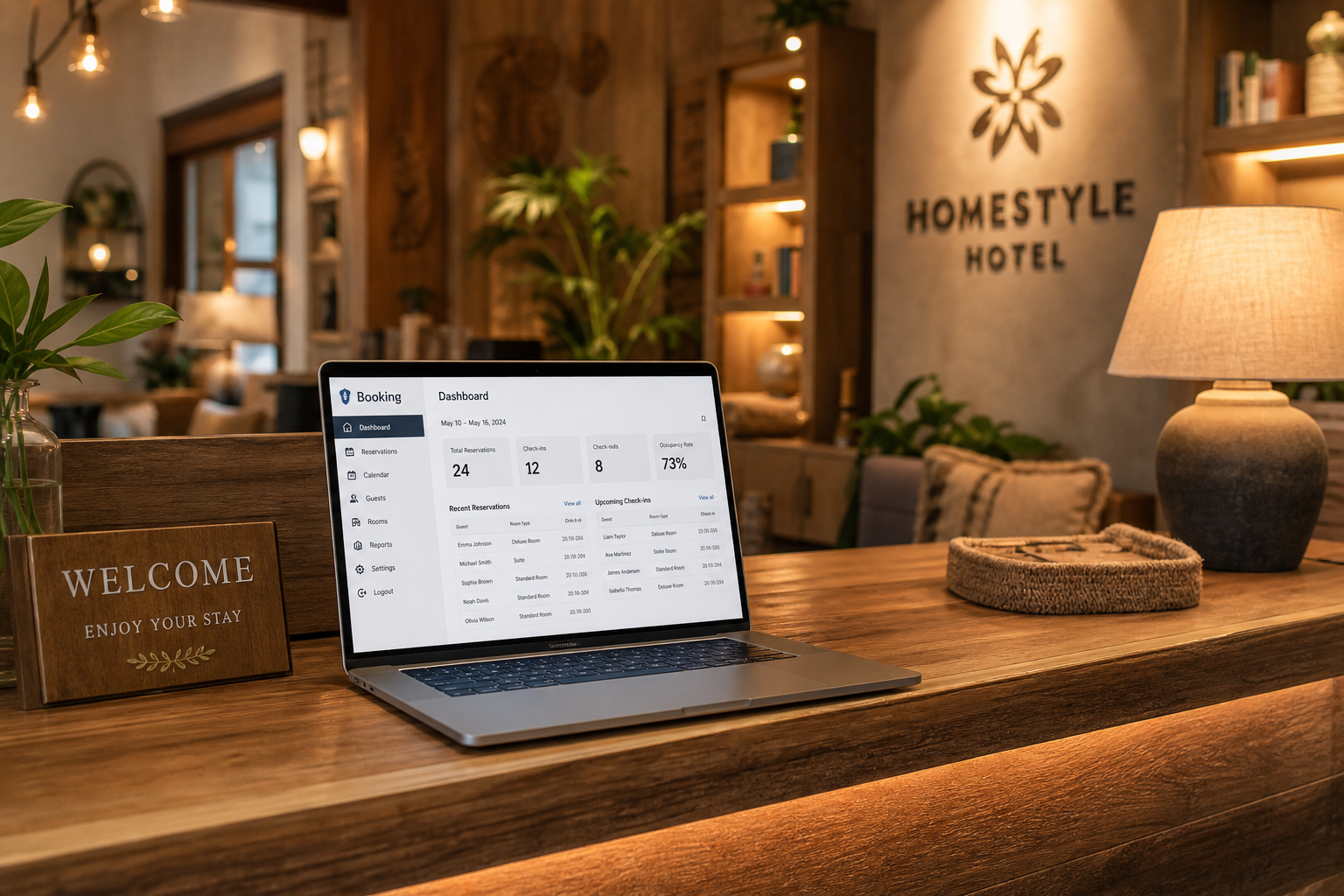 cách tăng booking trên agoda booking cho khách sạn homestyle với màn hình quản lý đặt phòng hiện đại