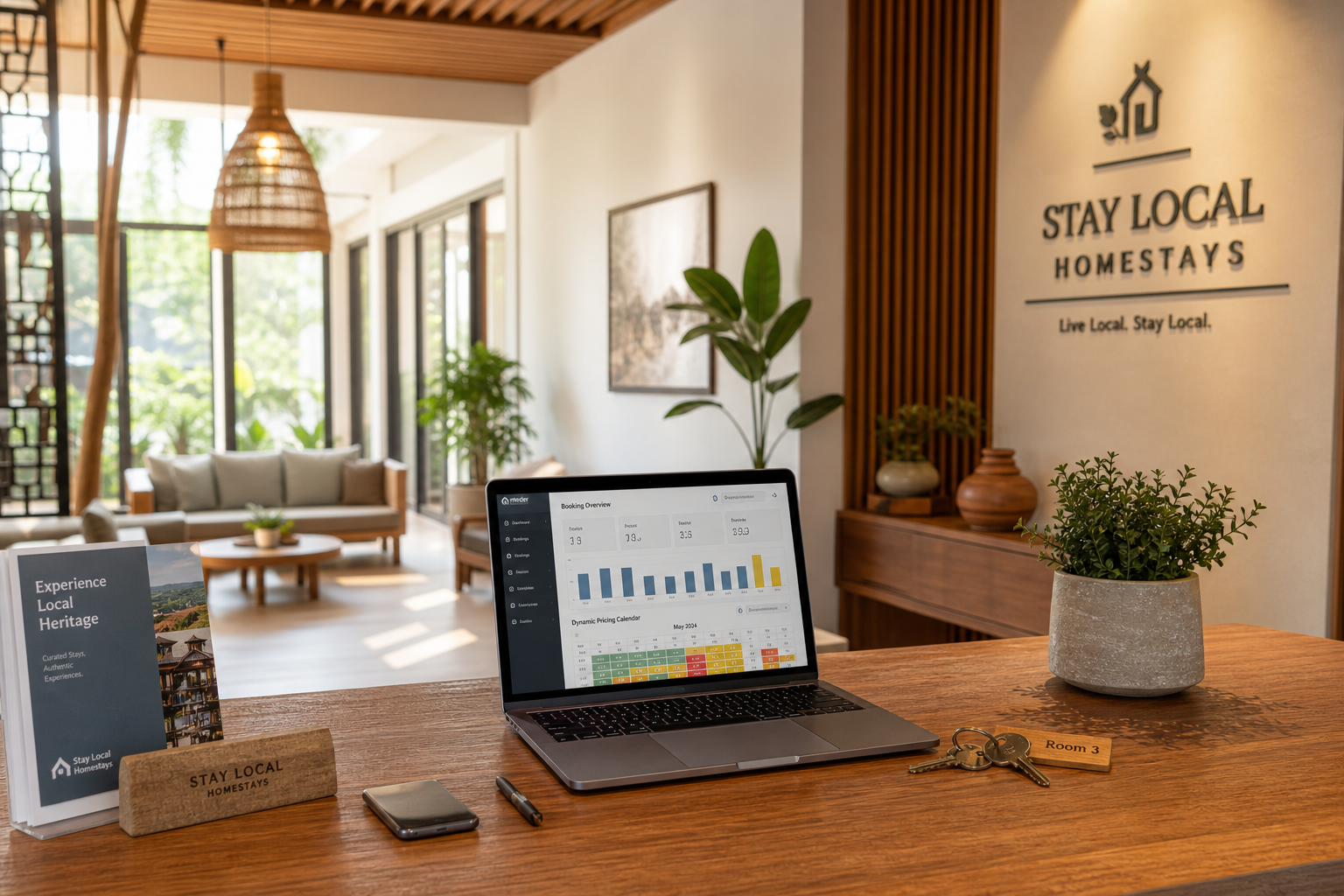 Chiến lược giá và khuyến mãi giúp tăng booking homestay trên các nền tảng OTA lớn với bảng quản lý doanh thu và lịch đặt phòng homestay